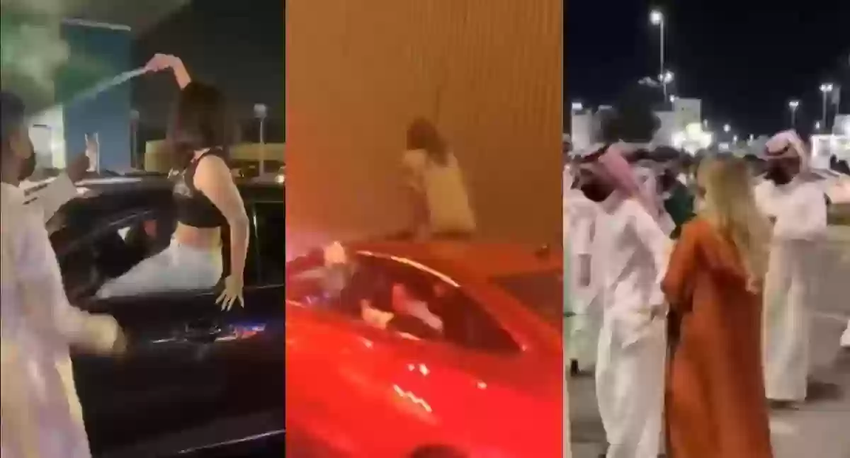 شاب سعودي يُبكي سائحة أجنبية بموقفه معها أثناء احتفالات اليوم الوطني 93